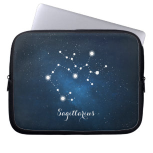 Capa Para Notebook Astrologia Blue Nebula Sagittarius Sinal Zodiac