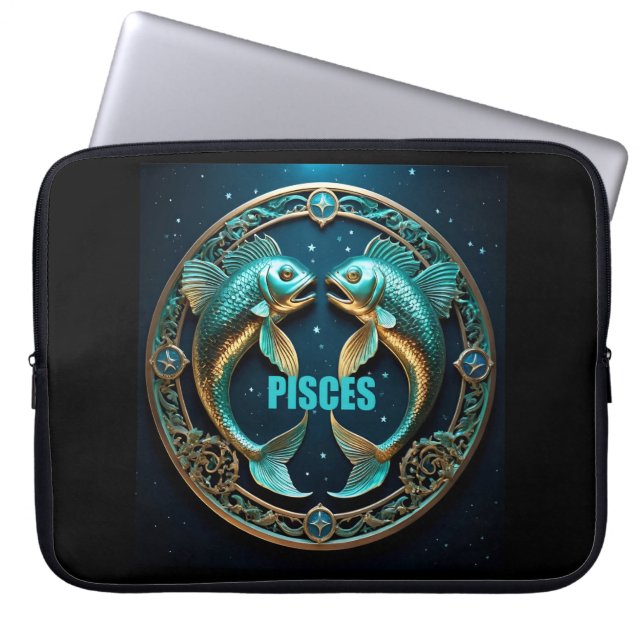 Capa Para Notebook Astrologia de peixes (Frente)