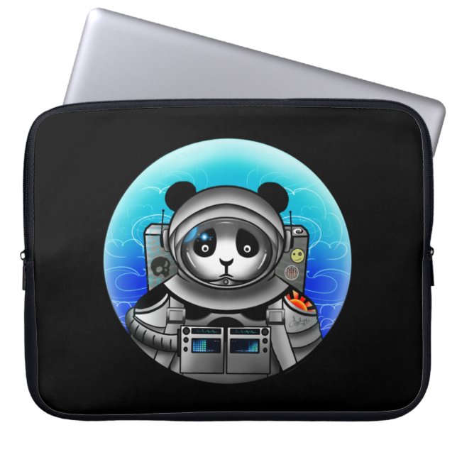 Capa Para Notebook Astronauta do Urso Panda (Frente)