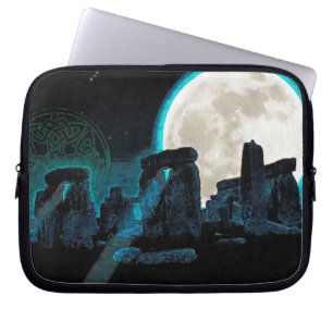 Capa Para Notebook Astronomia Celta Stonehenge, Lua e Estrelas