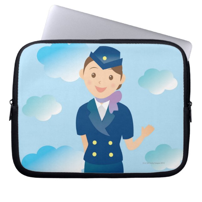 Capa Para Notebook Atendedor de Voo (Frente)