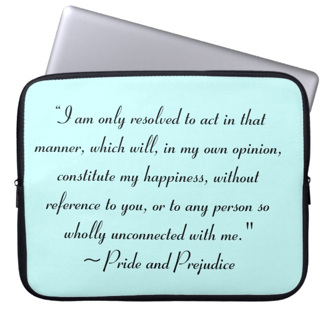 Capa Para Notebook Ato para Constituir Felicidade Jane Austen (Frente)