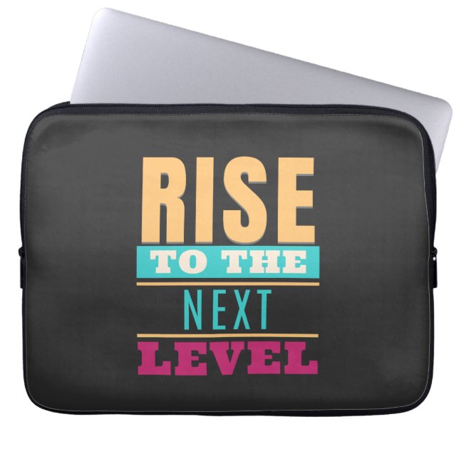 Capa Para Notebook Aumente para o inspirador de motivação de cotação  (Frente)