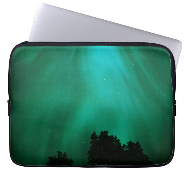 Capa Para Notebook Aurora Boreal Noturna | Ontário, Canadá (Frente)
