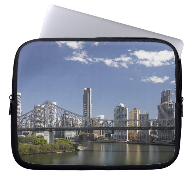 Capa Para Notebook Austrália, Queensland, Brisbane, Story Bridge, (Frente)