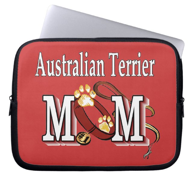 Capa Para Notebook Australiano Terrier Dog MOM (Frente)