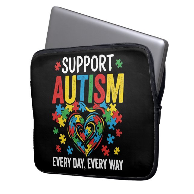 Capa Para Notebook Autism awareness (Frente Esquerda)