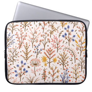 Capa Para Notebook Autumn Floral Sem Olhos. Plantas de rabo, Bra
