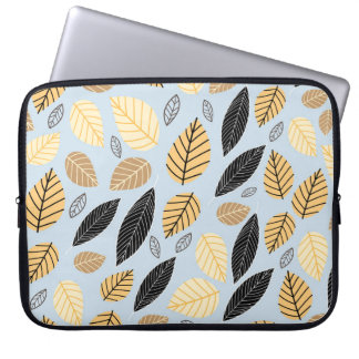 Capa Para Notebook Autumn Leaves: Fundo Azul Invisível