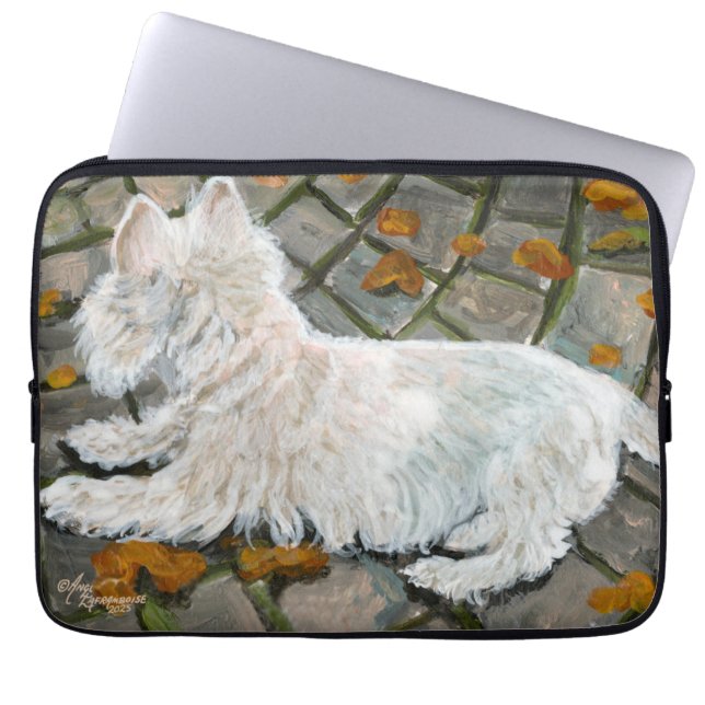 Capa Para Notebook Autumn Leaves Westie no Pacio (Frente)