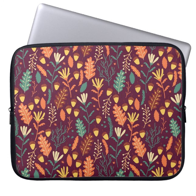 Capa Para Notebook Autumn Red Vintage Motif (Frente)