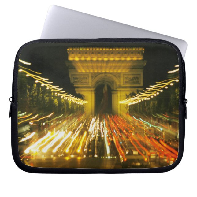 Capa Para Notebook Avenida dos Campos Elísios, Arco do Triunfo, (Frente)