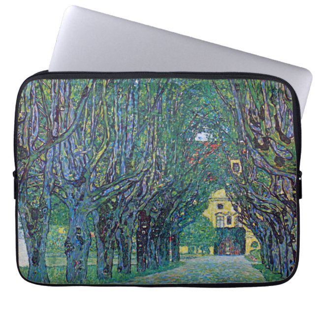 Capa Para Notebook Avenida no Parque Schloss Kammer de Gustav Klimt (Frente)