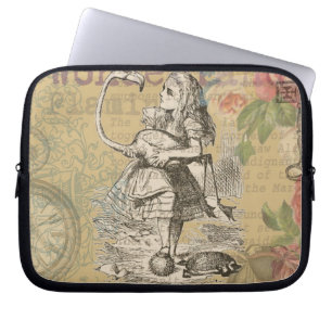 Capa Para Notebook Aventuras de Alice no País das Maravilhas Flamingo