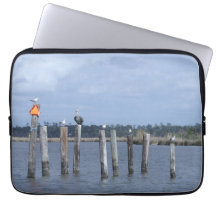 Aves em Posto no lago