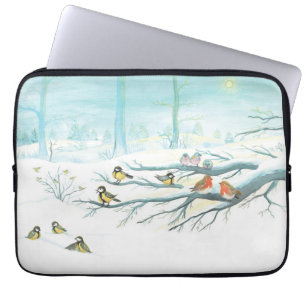 Capa Para Notebook Aves florestais no inverno