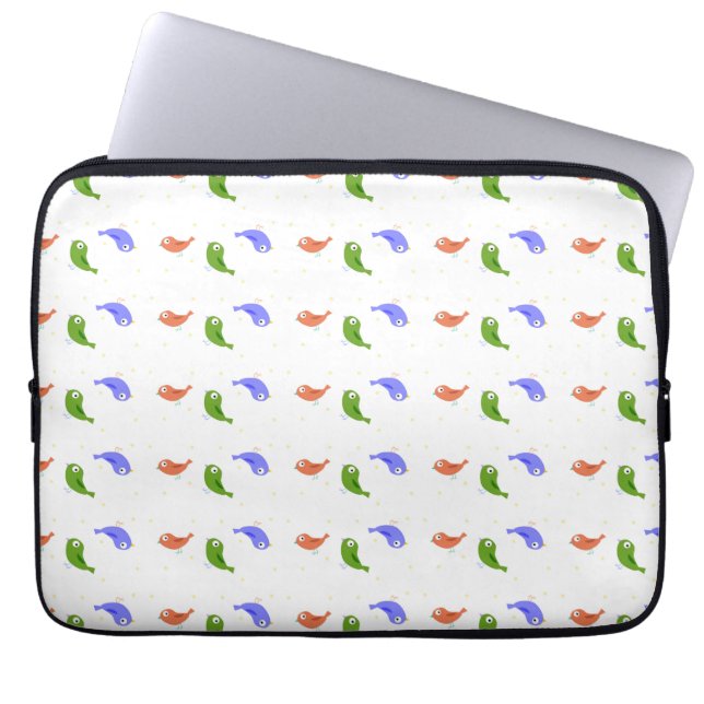 Capa Para Notebook Aves multicolores (Frente)