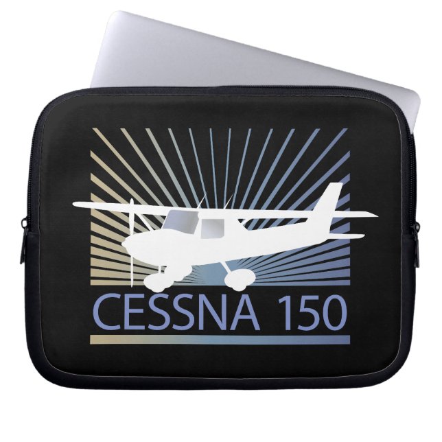 Capa Para Notebook Avião de Cessna 150 (Frente)