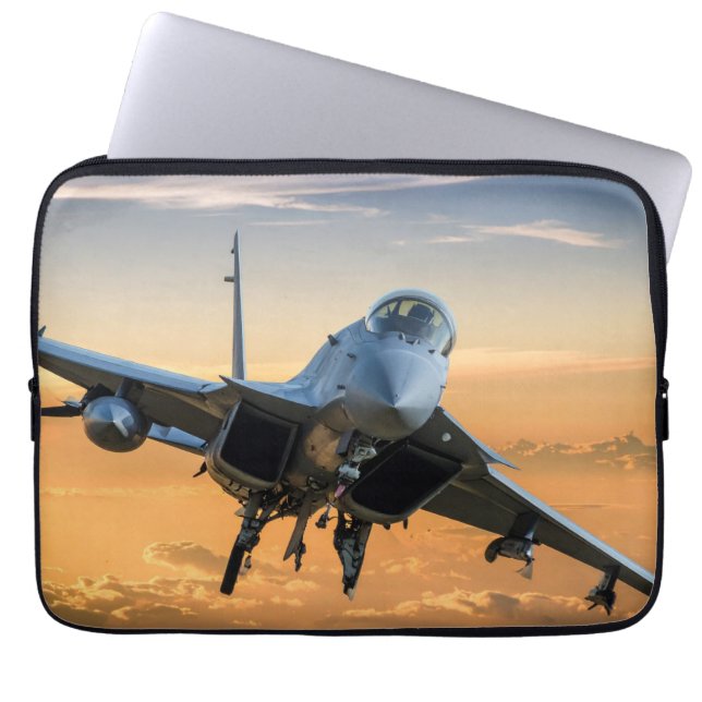 Capa Para Notebook Avião militar (Frente)