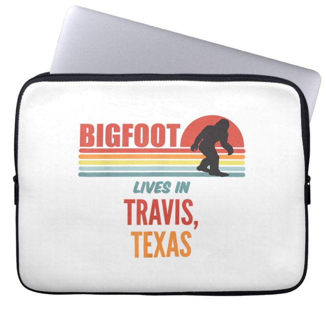 Capa Para Notebook Avistamento de Bigfoot em Travis Texas  (Frente)