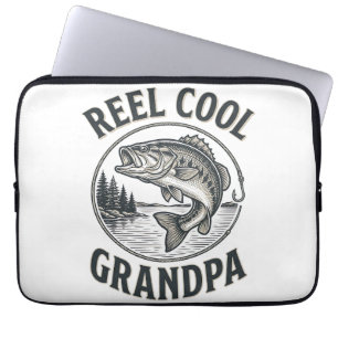 Capa Para Notebook Avô Muito Legal Camisa de Pesca de Róbalo Vintage
