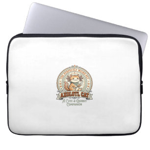Capa Para Notebook Axolote Gato Axolote Pet Cute Estranho Gato Camisa