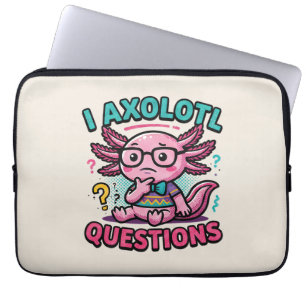 Capa Para Notebook Axolote Nerd Cute Eu Axolote Perguntas Marcas Meme