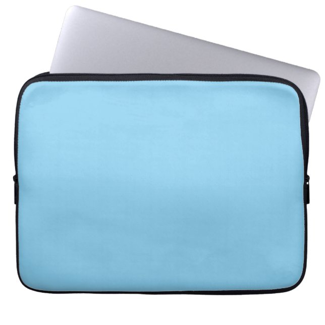 Capa Para Notebook Azul-bebê, azul claro, sólido, azul claro, (Frente)