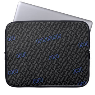 Capa Para Notebook Azul cinzento dos números binários