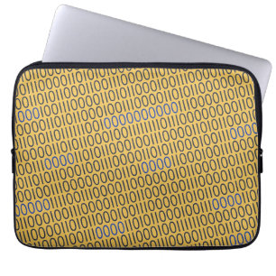 Capa Para Notebook Azul cinzento dos números binários