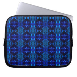 Capa Para Notebook Azul com traçados interligados 'flutuantes'