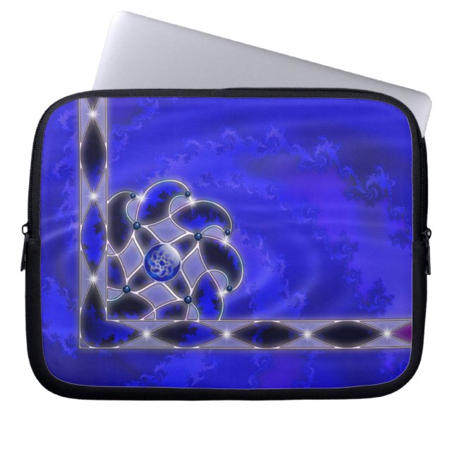 Capa Para Notebook Azul como a Bolsa de laptop do mar (Frente)