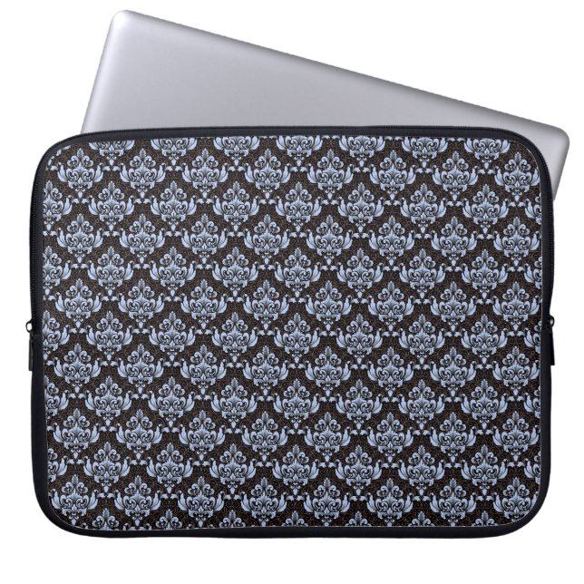 Capa Para Notebook Azul - Damasco (Frente)