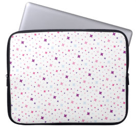Capa Para Notebook Azul Rosa Estrelas Roxas Espaço Cósmico.