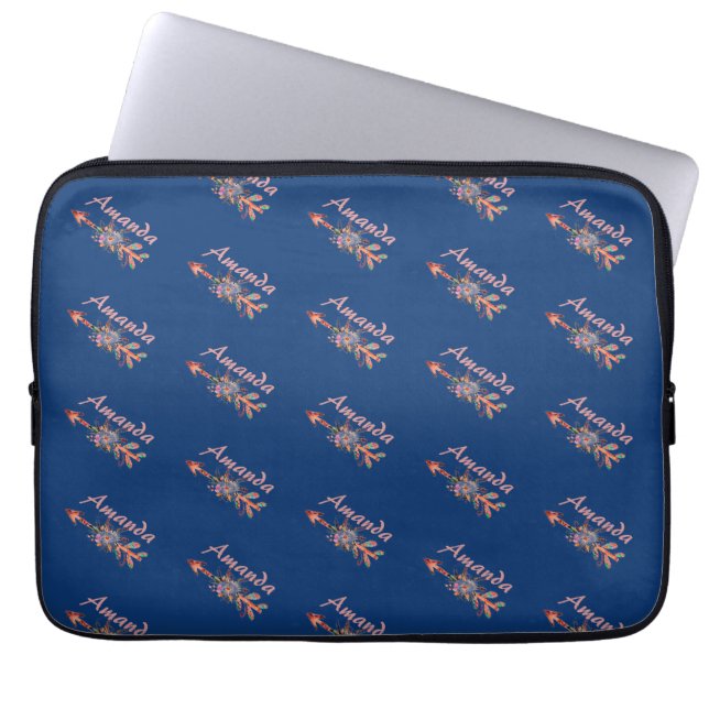 Capa Para Notebook Azul sólido (Frente)