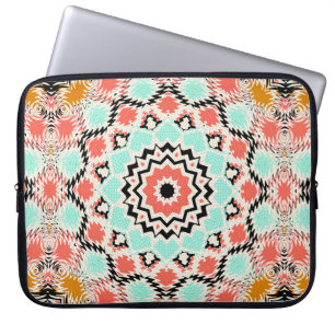Capa Para Notebook Azulejo de padrões abstratos ornamentais sem costu