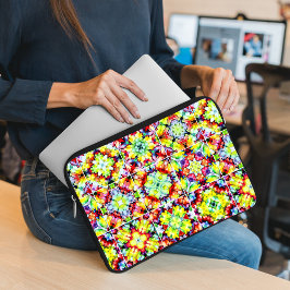 Capa Para Notebook Azulejos do Mediterrâneo, Azulejos de Tinta Álcool