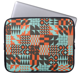 Capa Para Notebook Azulejos geométricos mosaicos, padrão elegante sem