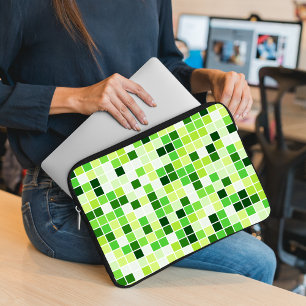 Capa Para Notebook Azulejos piscinas, Azulejos Mosaicos Verdes, Padrã