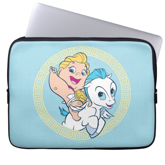 Capa Para Notebook Baby Hercules Riding Pegasus Laptop Sleeve (Frente)