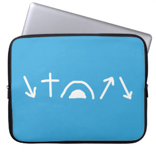 Capa Para Notebook Bag de Eletrônicos das setas do Evangelho