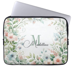 Capa Para Notebook Bag de Eletrônicos Personalizados Flores Selvage