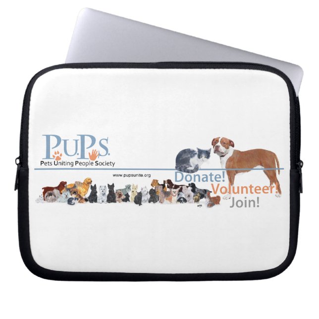 Capa Para Notebook Bag de Laptop PUPs (Frente)