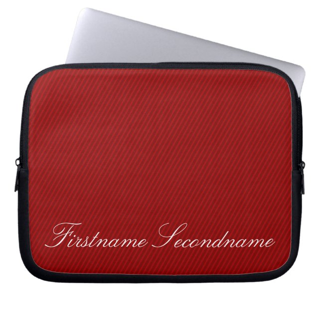 Capa Para Notebook Bag de Stripes Elegante (Frente)