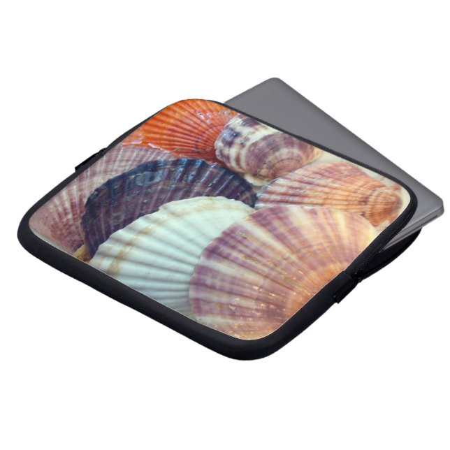 Capa Para Notebook Bag Eletrônicos de conchas de amor (Frente Topo)