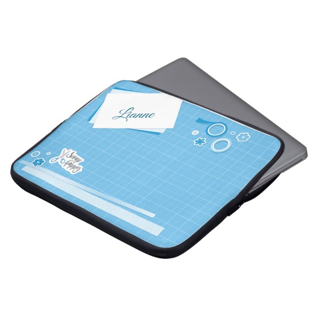 Capa Para Notebook Bag iPad do Neoprene Feliz (Frente Topo)