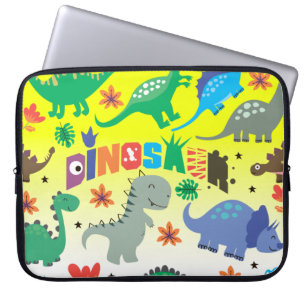Capa Para Notebook Bag Laptop do Dinossauro Gelado