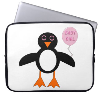 Capa Para Notebook Bag Laptop Pinguinha Rosa-Gelada