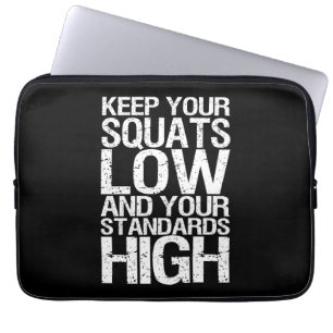 Capa Para Notebook Baixo Quadrado - Motivação de Workout de Construçã