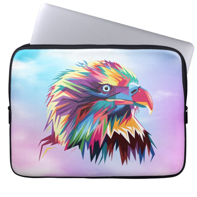 Capa Para Notebook Bald Eagle - Design Geométrico Prismático - 80590 (Frente)